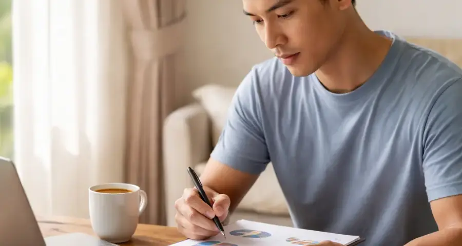 1. Wake Up Early and Review Financial Goals
